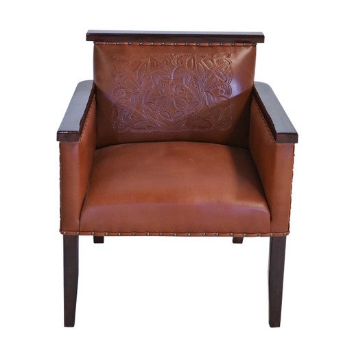 Rustic Saloon Chair - Brown