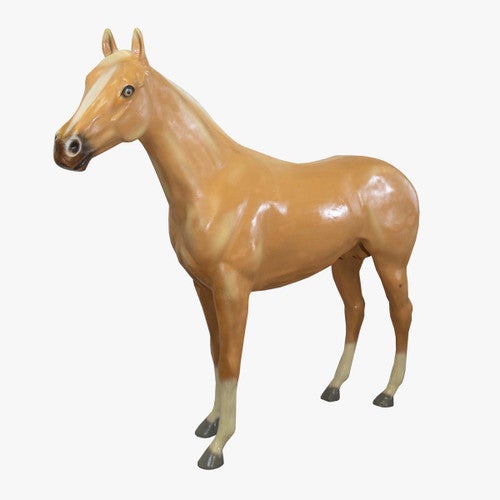 Western Stallion Decorative Statue - Palomino
