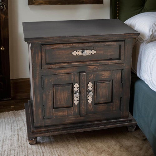 Midnight Riverside Single Drawer Nightstand