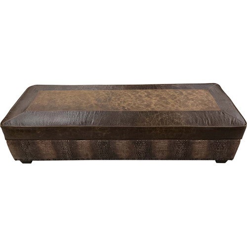 Almond Crocodile Ottoman