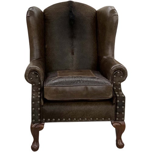 Coffee Wingback Chair