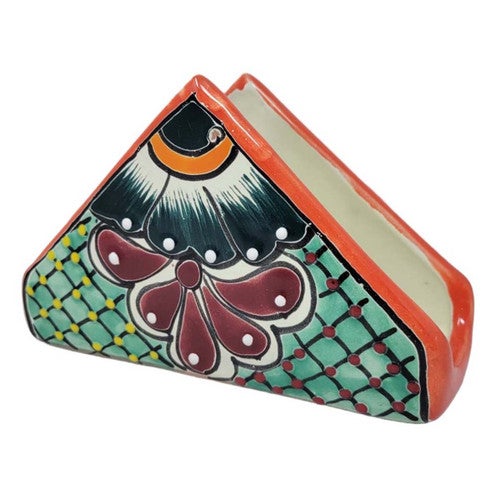 Black Flower Napkin Holder