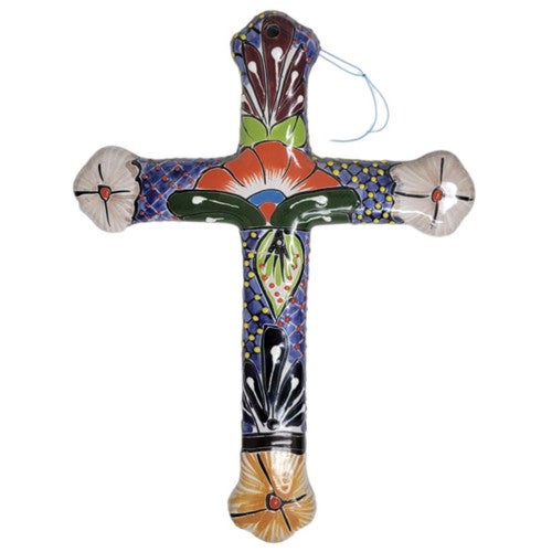 Red Flower Cross Wall Art