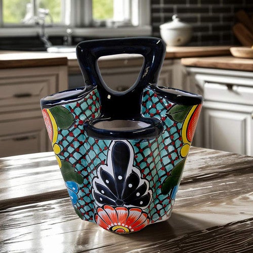 Red Flower Cutlery Caddy