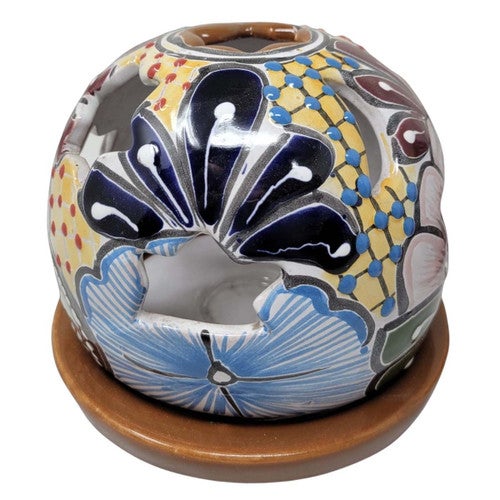 Illumination Blue Candle Holder