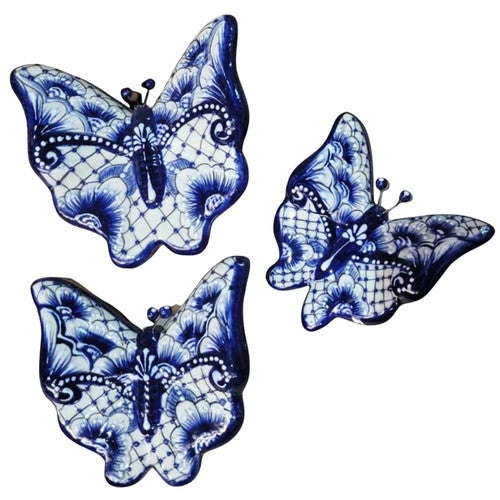 Brittany Butterflies Wall Art - Set of 3