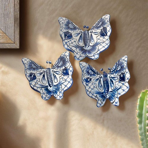 Brittany Butterflies Wall Art - Set of 3