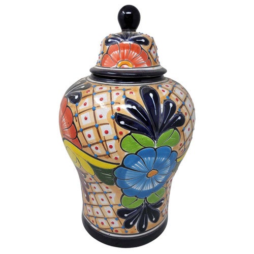 Blue Flower Jar