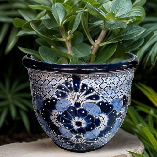 Blue Flower Planter