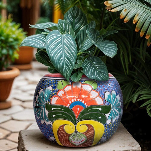 Violet Mist Round Planter