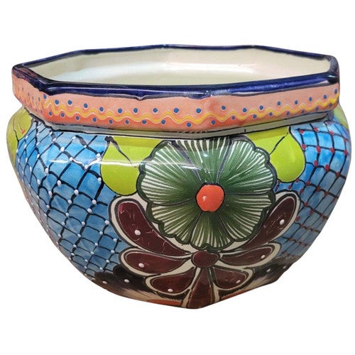 Blue Flower Octo Planter