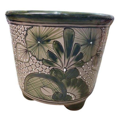Green Flowers Planter