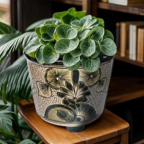 Green Flowers Planter