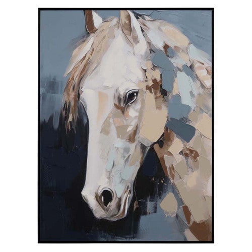 Blue Freedom Horse Wall Art