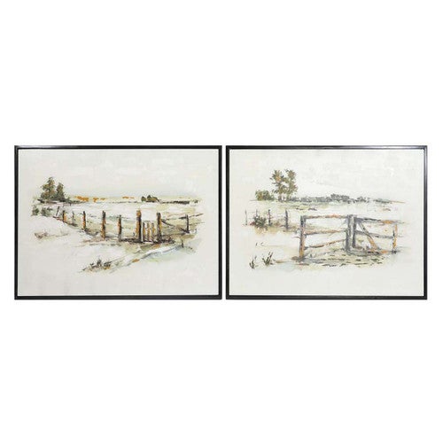 Pasture Countryside Wall Art - Set of 2