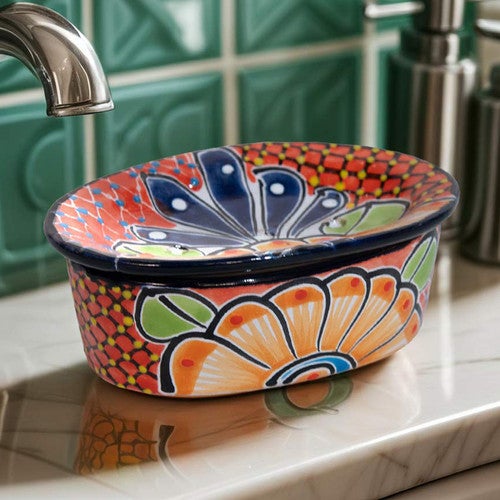 Orange Flower Soap Holder