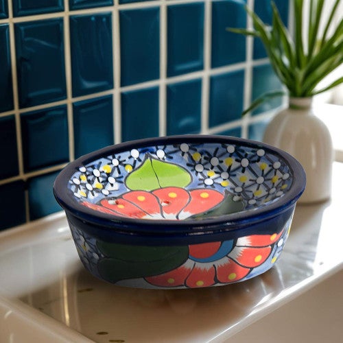 Red Flower Soap Holder