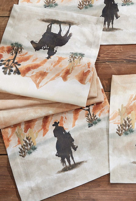Cowboy Trails Table Runner - 54 Inch