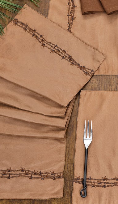 Cowboy Barbed Wire Table Runner - 54 Inch - OVERSTOCK