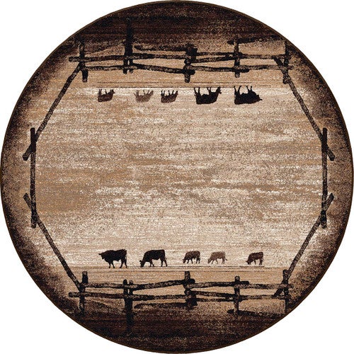 Ranch Horizon Rug - 8 Ft. Round