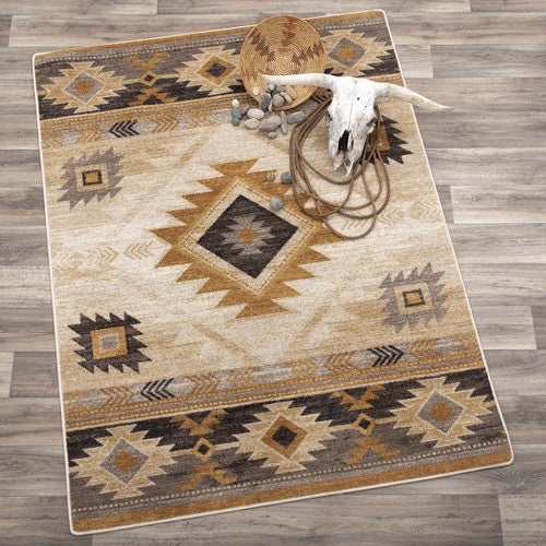 Whiskey Gold Rush Rug - 5 x 8