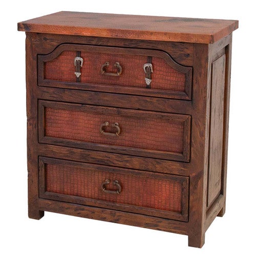 Lonesome Retreat Croc Print Nightstand