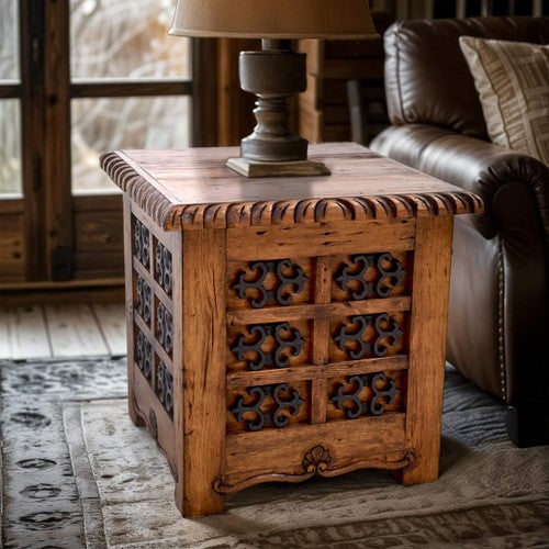 Old World Lodge Side Table