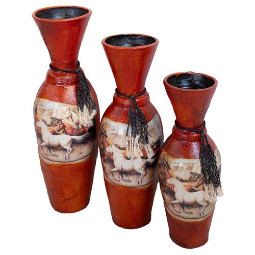 Running Ranch Decorative Pots - Set of 3