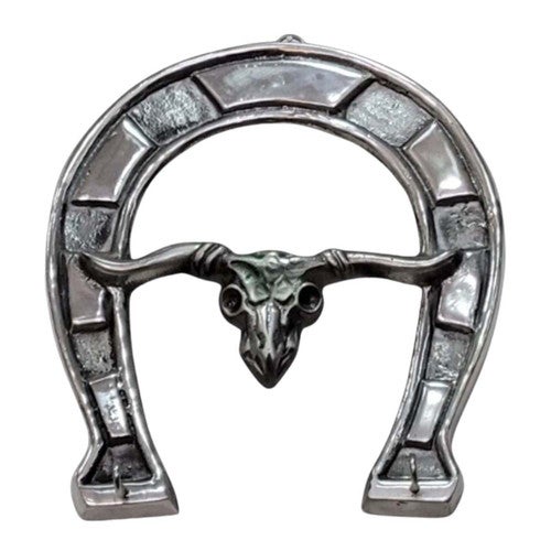 Silver Longhorn Key Hook