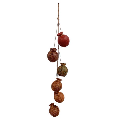 Strung Clay Hanging Pots Garland