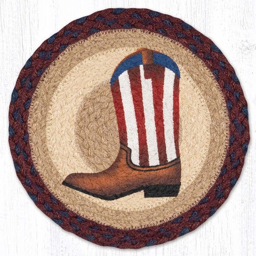 Patriotic Boot Trivets - Set of 3
