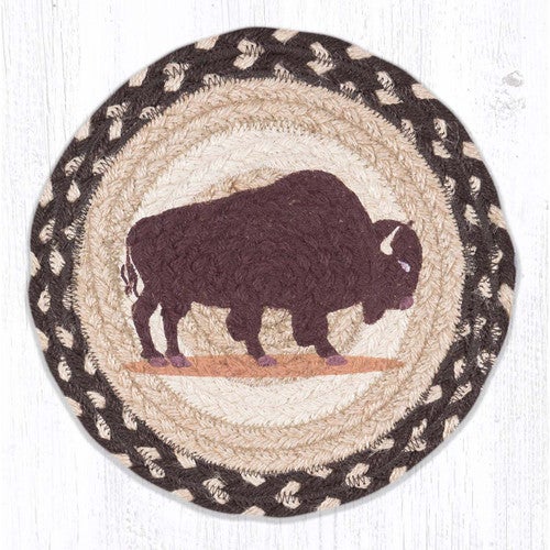 Shaded Buffalo Trivets - Set of 3
