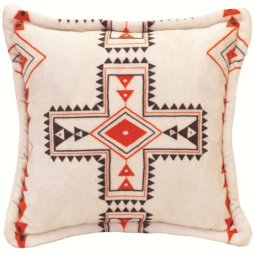 Western Sunshine Plush Sherpa Pillow