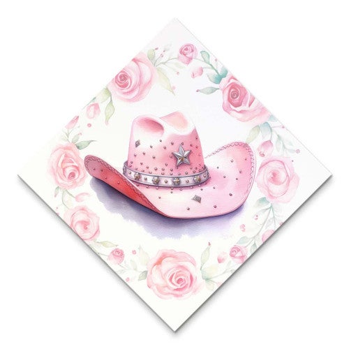 Pink Rodeo Hat Wall Art