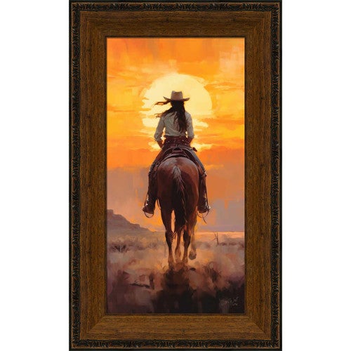 Sundown Rider Wall Art