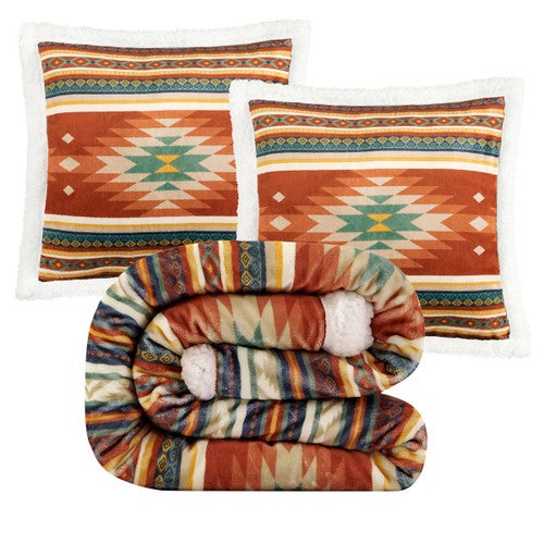 Serape Diamonds Pillow & Throw