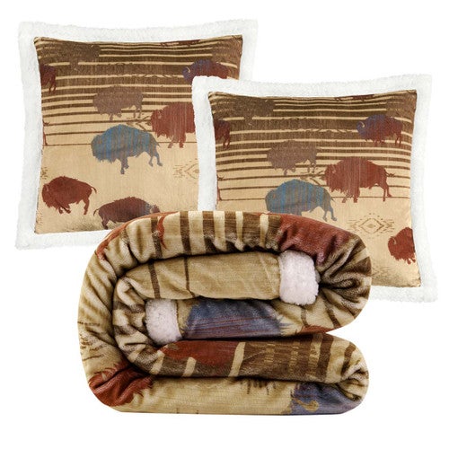 Buffalo Range Pillow & Throw