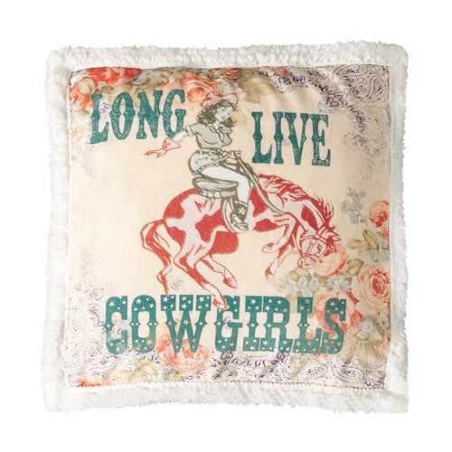 Long Live Cowgirls Accent Pillow