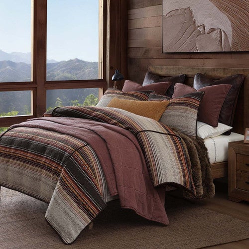 Estes Chenille Copper Comforter Set - Twin