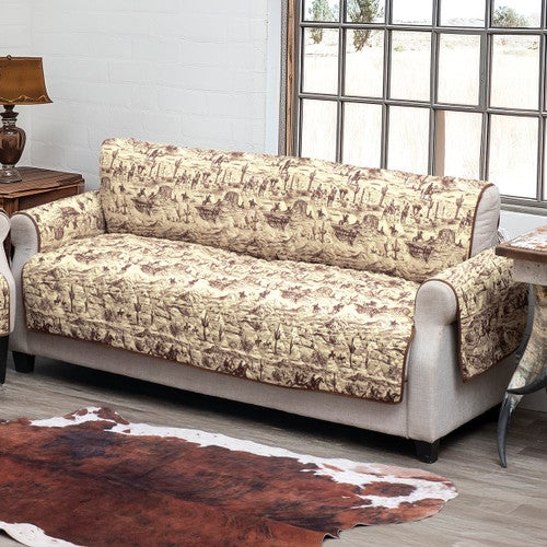 Ranch Hand Toile Sofa Cover