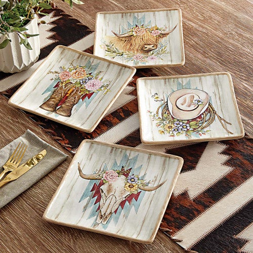 Highland Ranch Canape Plates - Set of 4