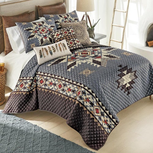Sunset Valley Quilt Bed Set - Queen
