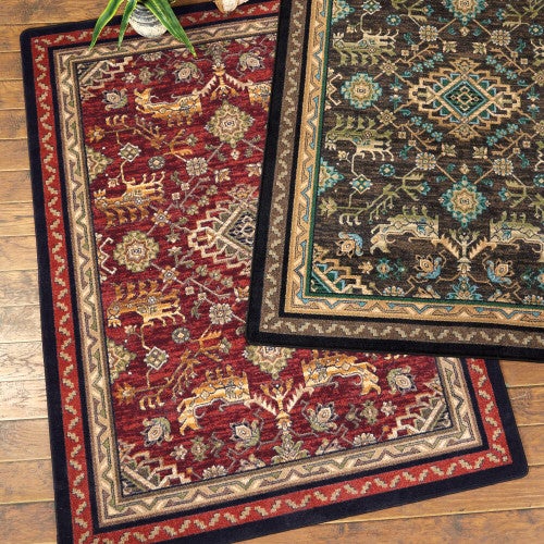 Tribal Echoes Rosewood Rug Collection
