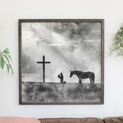 Kneel at the Cross Wall Art