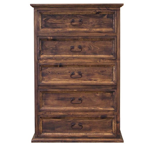 Twisted Top Chest of Drawers - 5 Drawers