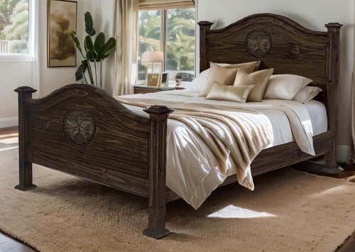 Frankie Star Brown Bed - King