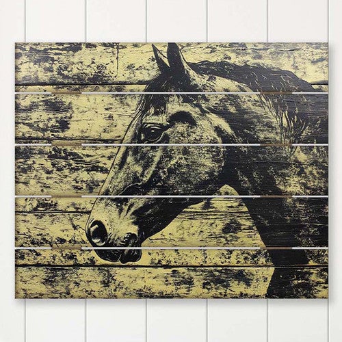 Outlaw’s Gaze Horse Pallet Sign