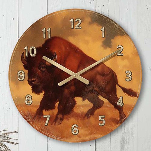 Stampede Sundown Wall Clock