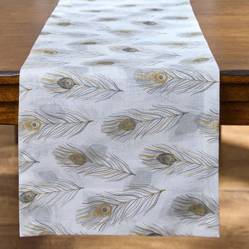 Falling Plumes Table Runner - 54 Inch