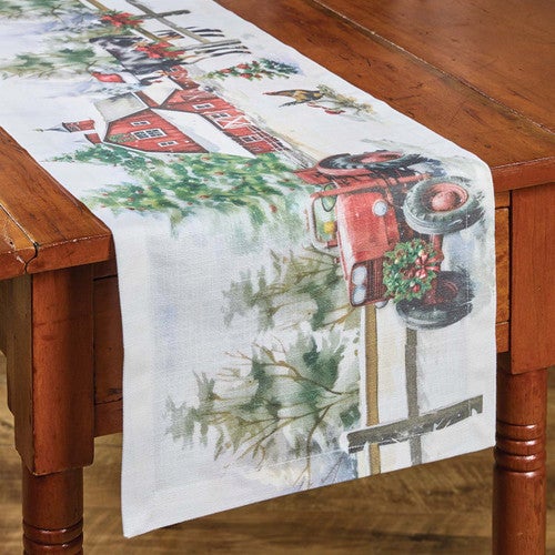 Festive Farmhouse Table Runner - 36 Inch